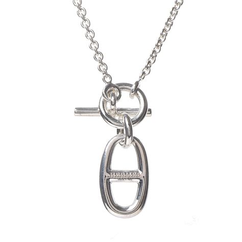 hermes chain d'ancre necklace|hermes chaine d'ancre necklace silver.